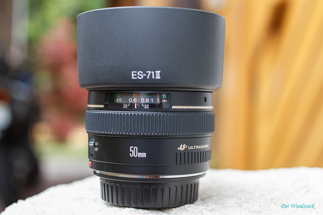 Canon 50 mm F 1.4 USM: Lichtstarkes Porträt- oder Konzertobjektiv. Das einzige bisher, bei dem ich einen leichten Frontfokus durch die  Korrekturffunktion der Kamera ausgleichen musste. Letztlich aber kein Problem.