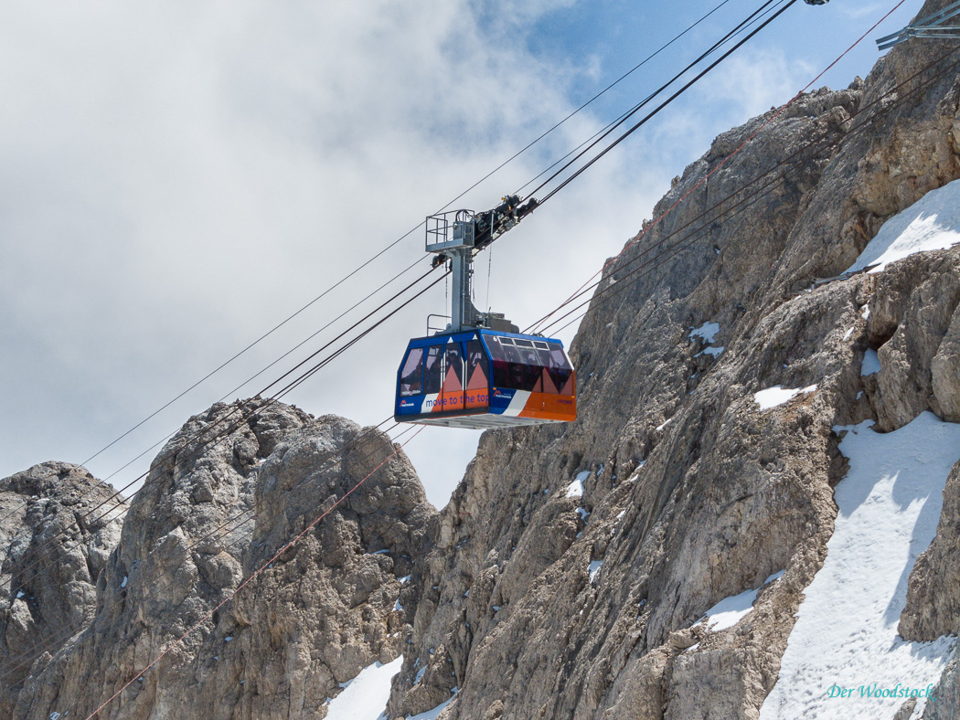 Seilbahn auf die Marmolada, Südtirol